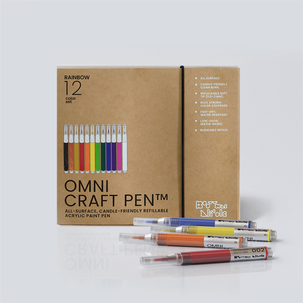 Candle Glass Supplies - Boowan Nicole OmniCraft Pen Acrylic Paint