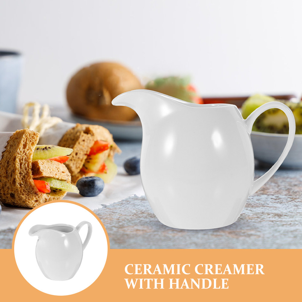 2Pcs Ceramic Milk Jug Creamer  - Pour Spout Pitcher review and price
