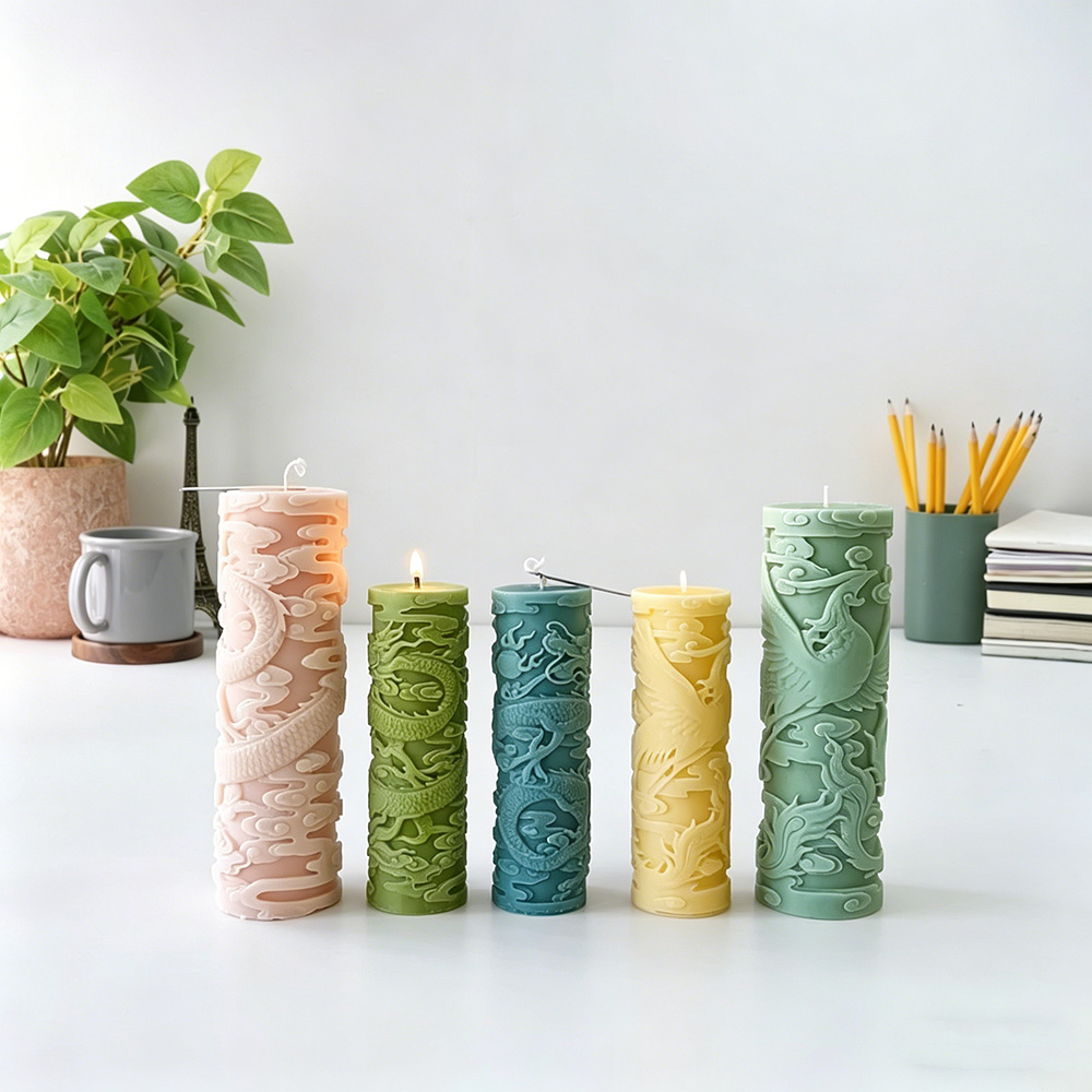 Dragon Phoenix Embossment Cyli - Candle Supplies Phoenix review and price