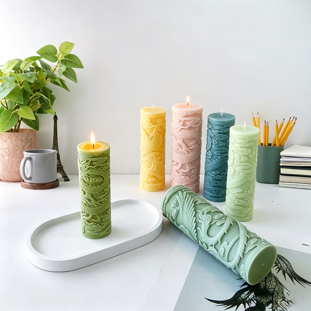 Dragon Phoenix Embossment Cyli - Candle Supplies Phoenix review and price