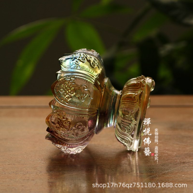 Glass Wealth Lotus Eight Auspi - Candle Glass Supplies review and price