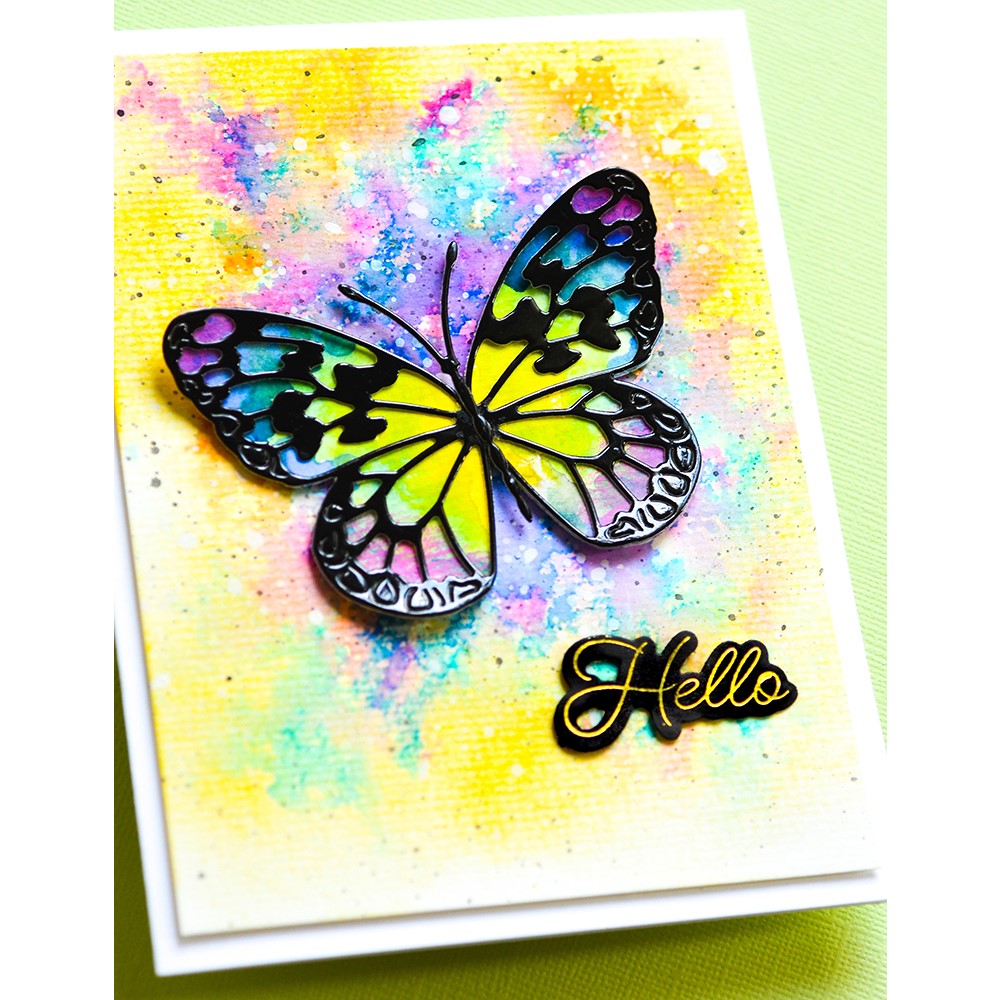 Stained Glass Butterfly Metal  - Candle Glass Supplies review and price