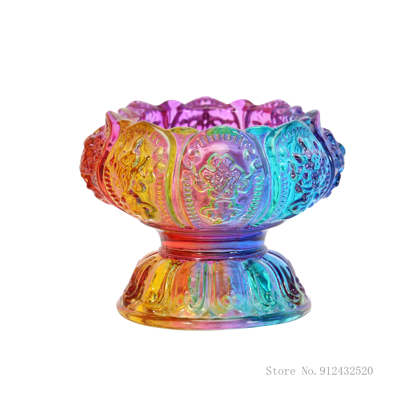 Colorful Lucky High Feet Lamp  - Candle Glass Supplies review and price