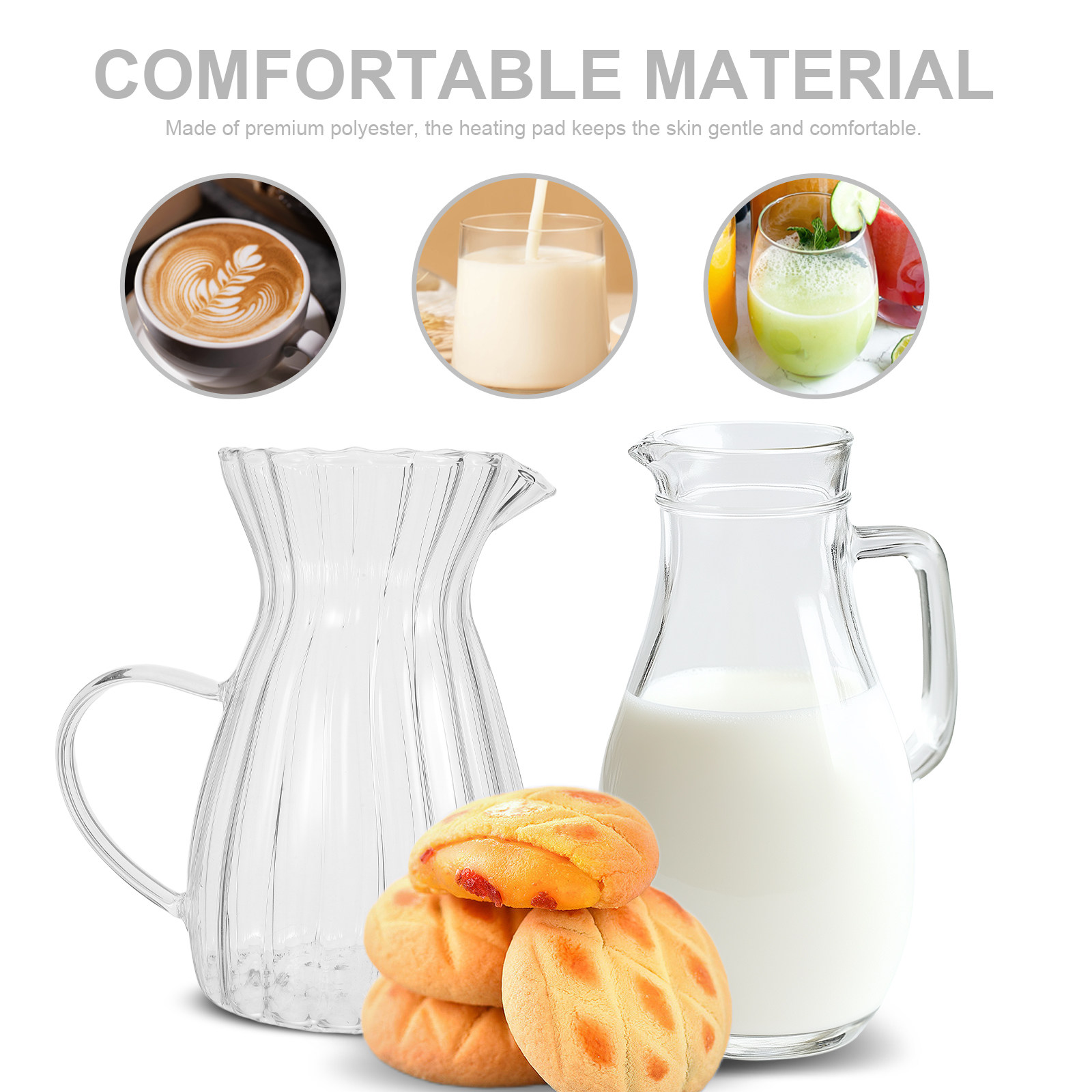 500Ml Glass Milk Creamer Pitch - Pour Spout Pitcher review and price